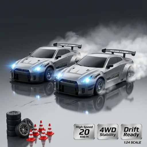 1:24 Scale 4WD RC Drift Car โ 2.4GHz High-Speed Remote Control Racer