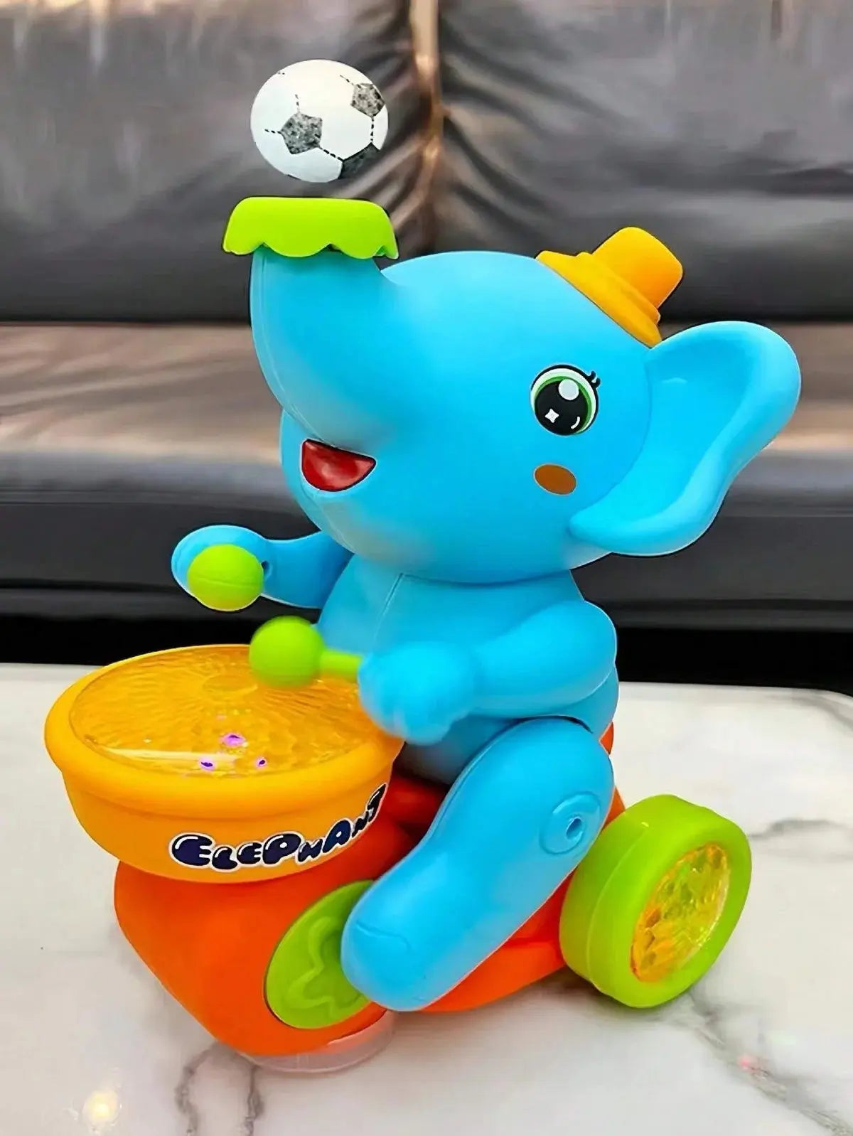 Musical Walking Elephant Toy with Floating Ball