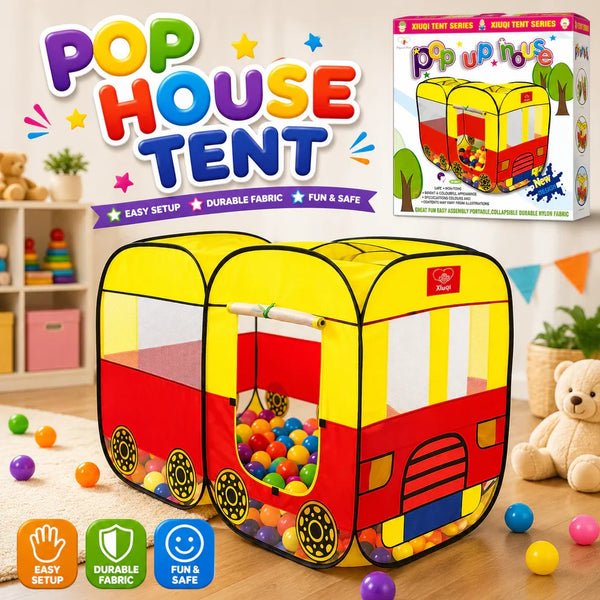 Pop Up House Tent For Kids with 50 balls