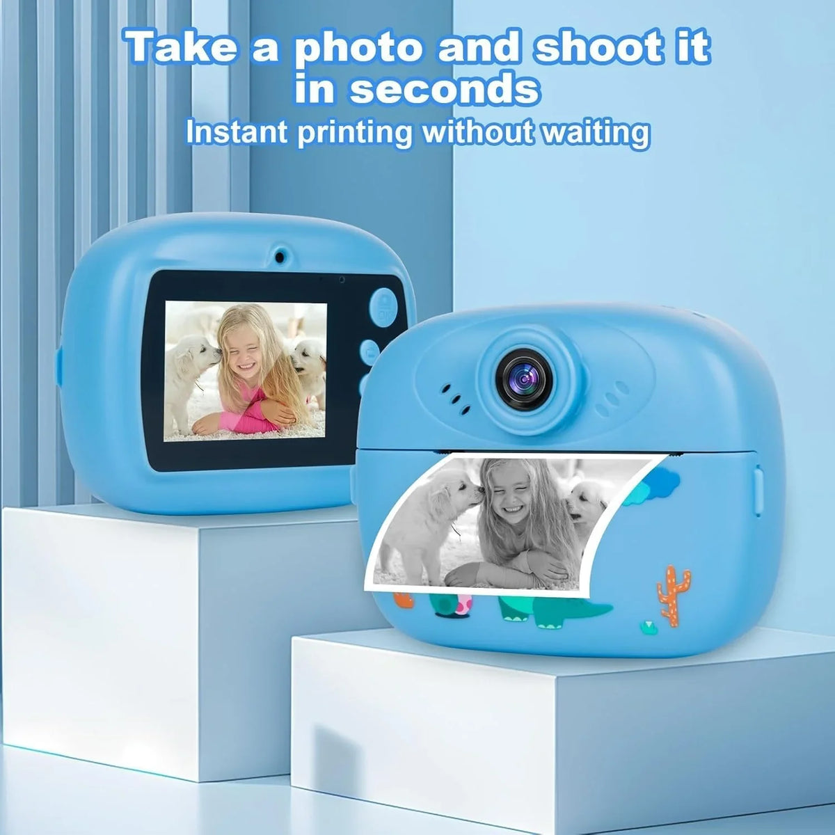 Kids Instant Print Digital Camera – DIY Photo Camera for Children