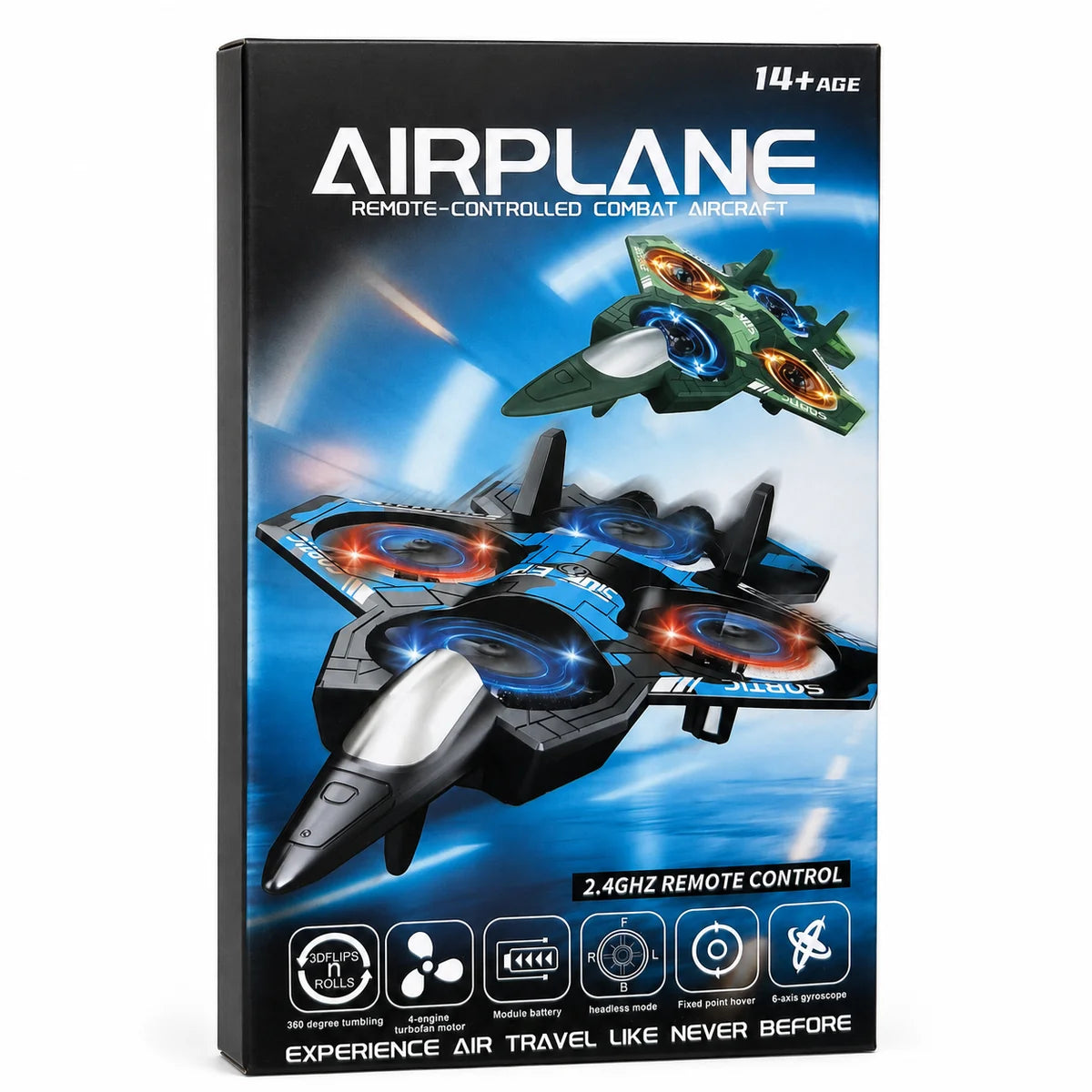 2.4GHz RC Combat Aircraft with 360° Flips