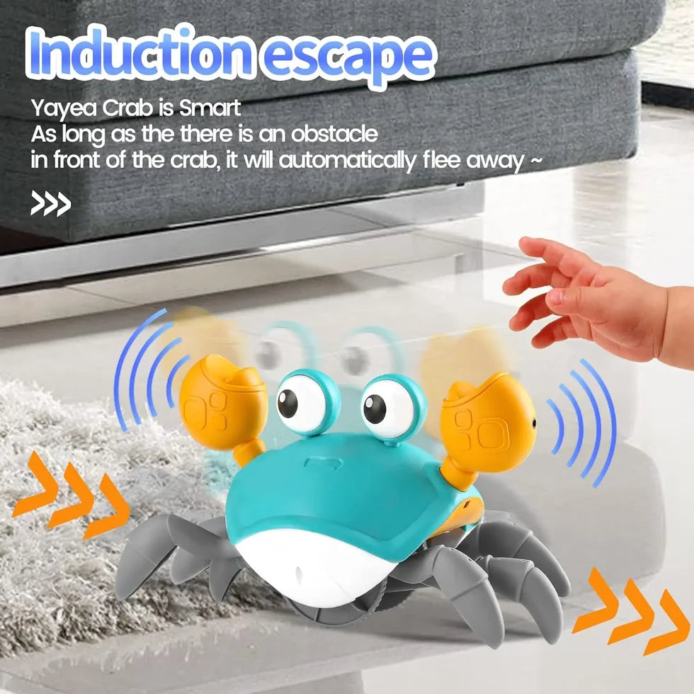 Electric Crawling Crab Toy With Lights & Music for Kids