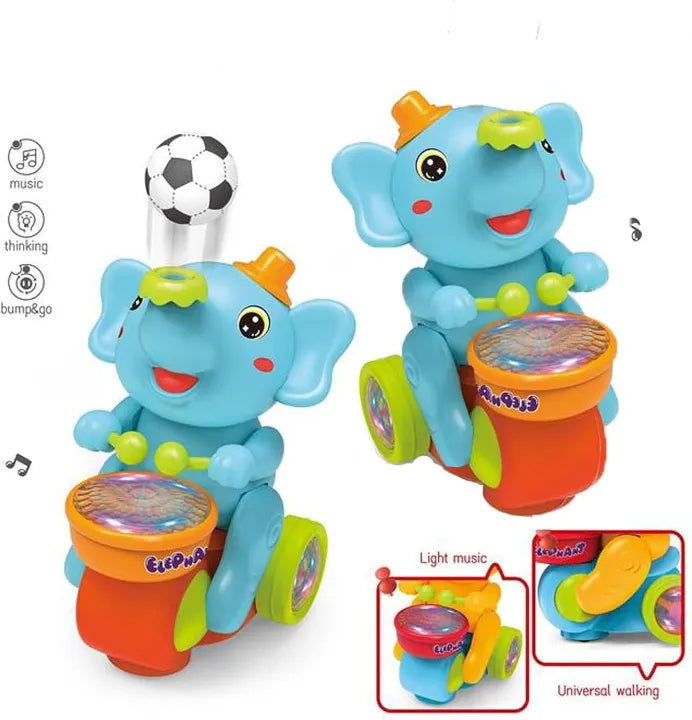 Musical Walking Elephant Toy with Floating Ball