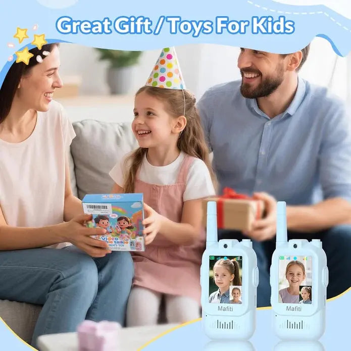 Kids Video Walkie Talkie Set with 2.0-inch IPS Screen