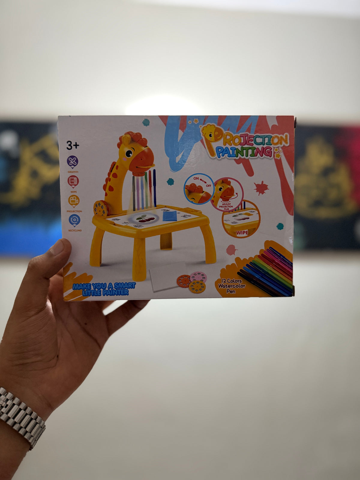 3 In 1 Kids Drawing Projector Table