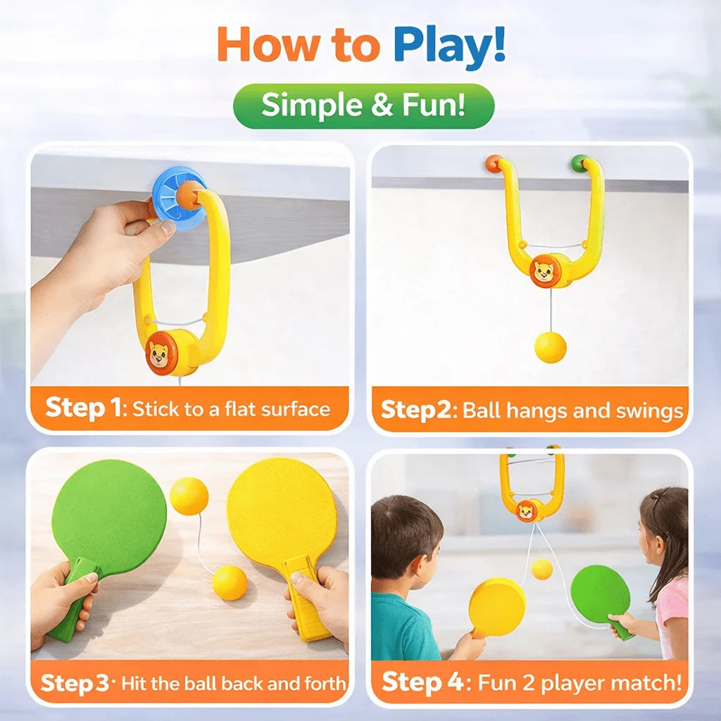 Hanging Table Tennis Portable Paddles Game- 1 & 2 player