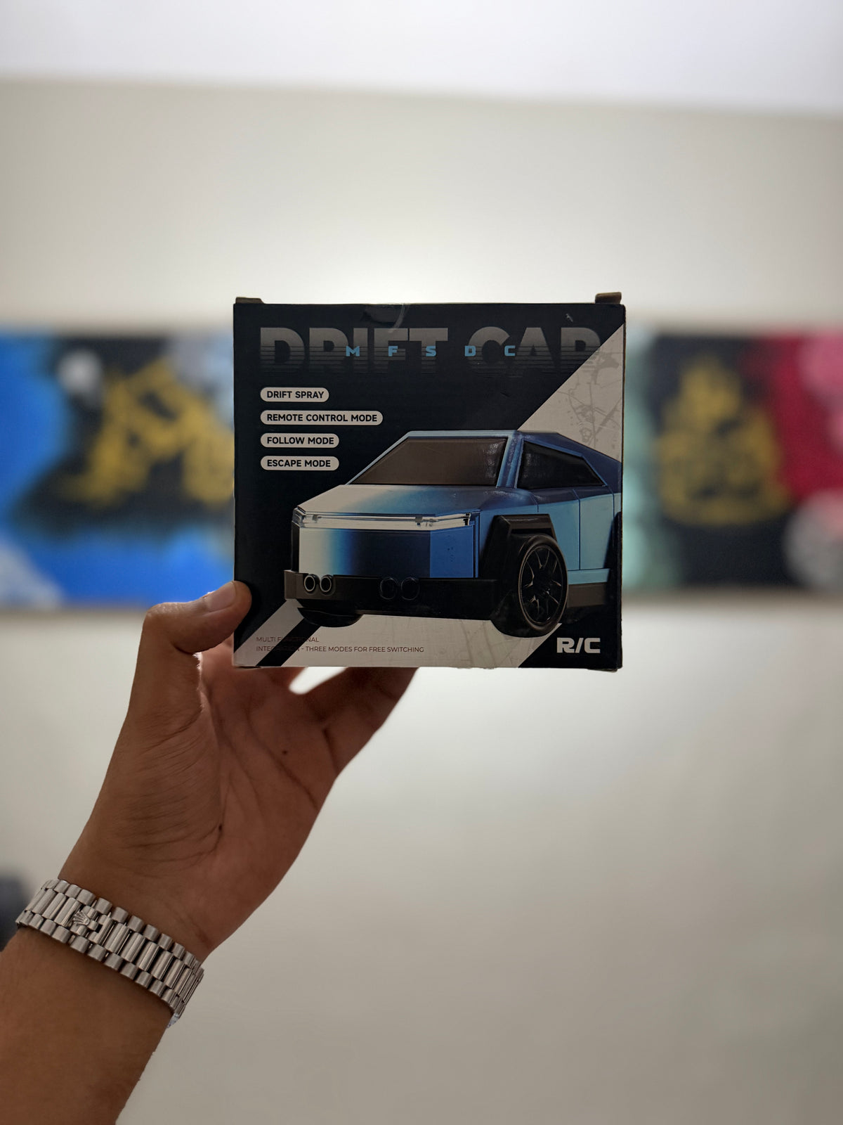2.4GHz Mini Spray Drift Remote Control Car with Mist Spray, Follow Mode, Escape Mode, Light & Sound RC Toy Car