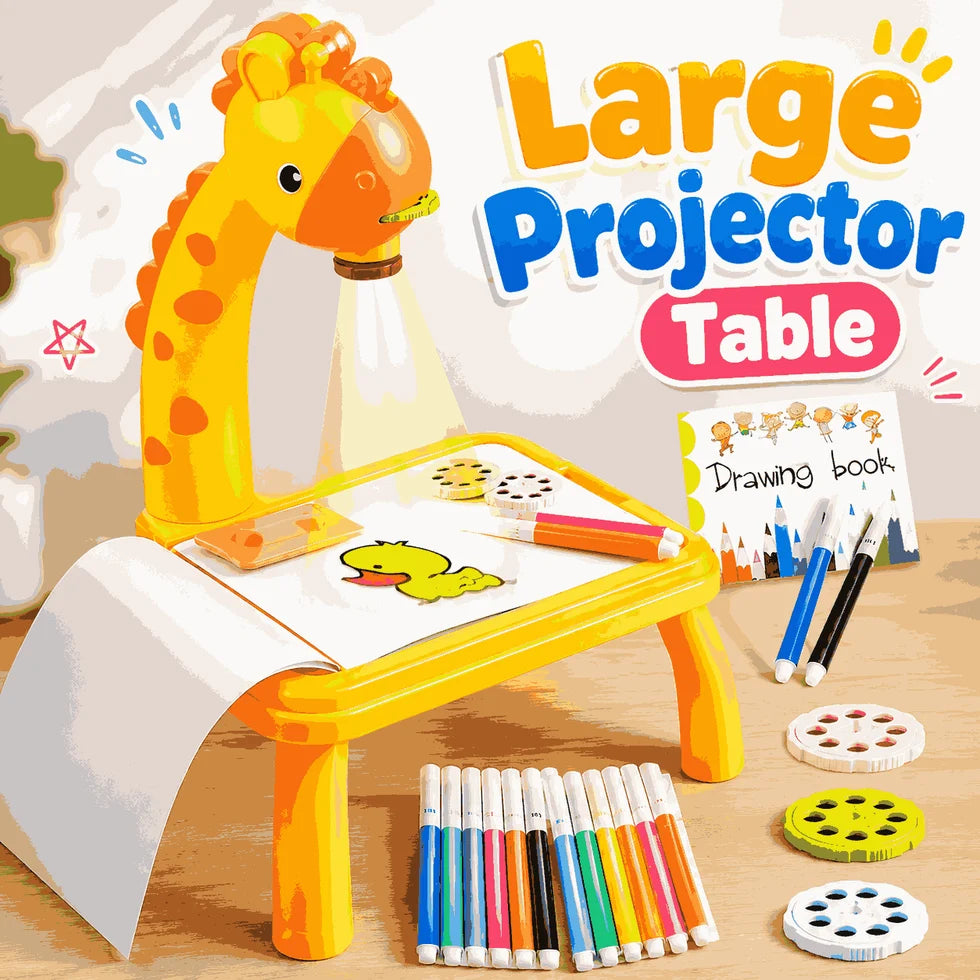 3 In 1 Kids Drawing Projector Table