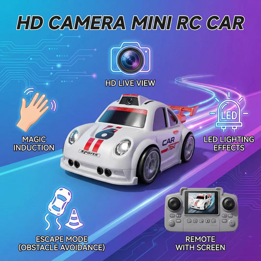 Mini RC Car Vehicle with Camera Remote & Induction Following Controlled Drift Car