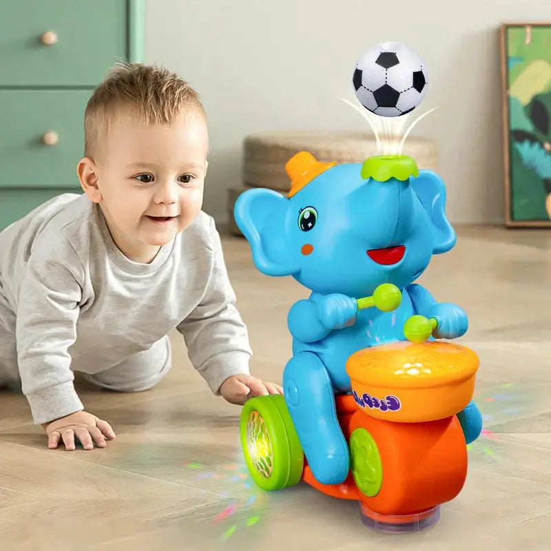Musical Walking Elephant Toy with Floating Ball