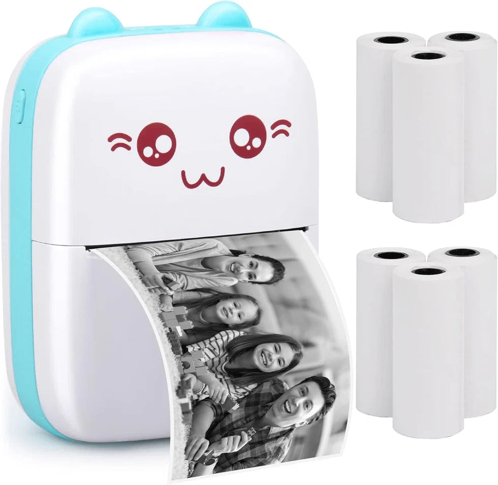 Pocket Inkless Mini Printer - Thermal Portable Bluetooth Wireless Mini Printer