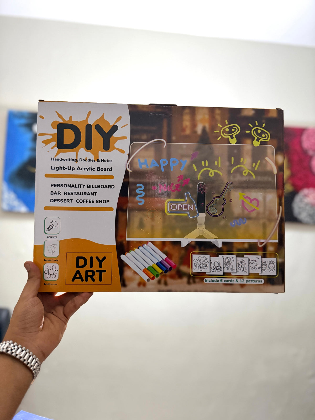DIY Acrylic Luminescent Writing Lamp LED Message Board