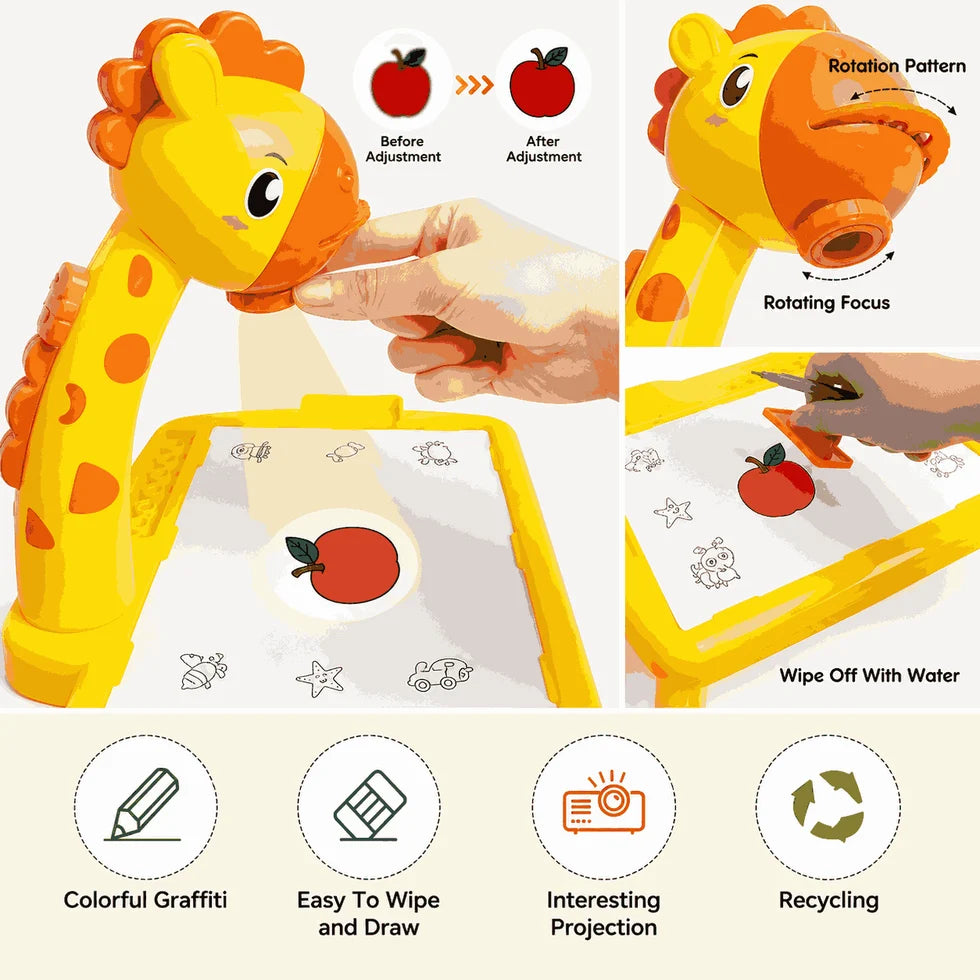 3 In 1 Kids Drawing Projector Table