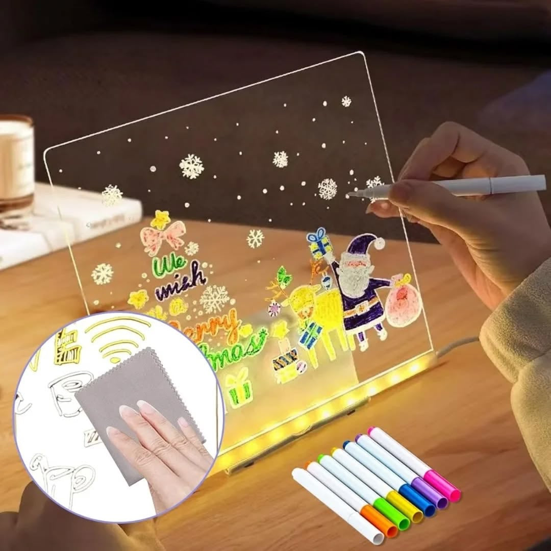 DIY Acrylic Luminescent Writing Lamp LED Message Board